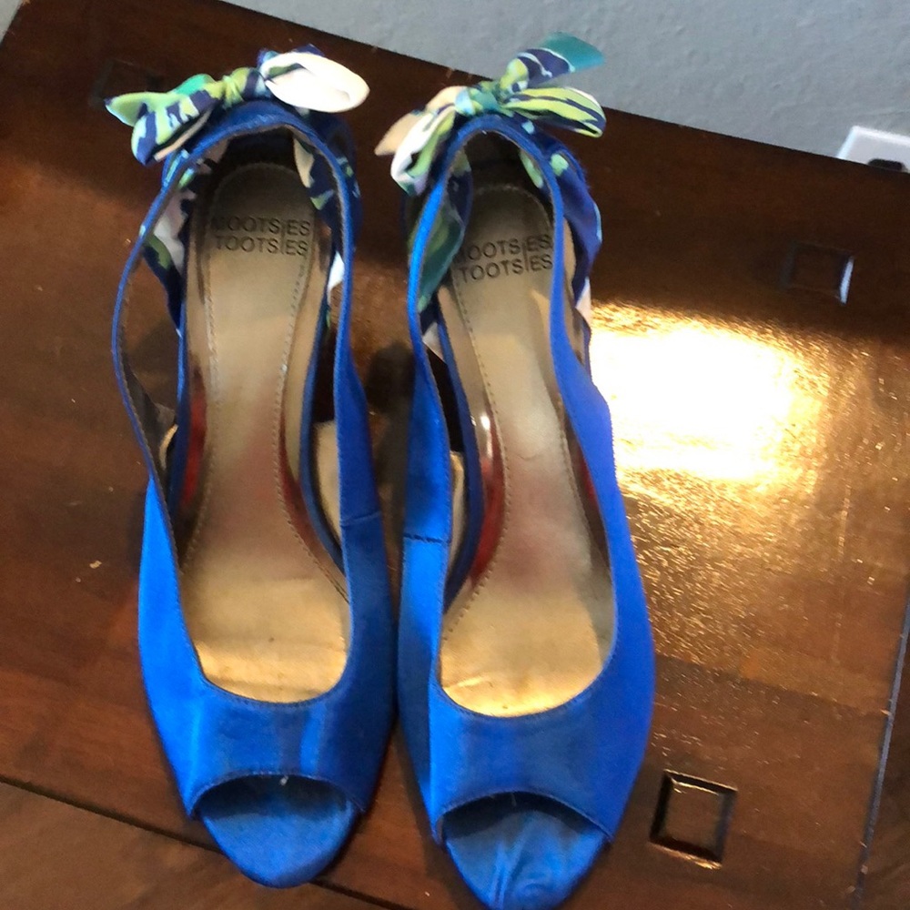 Mootsies tootsies cobalt blue high heels